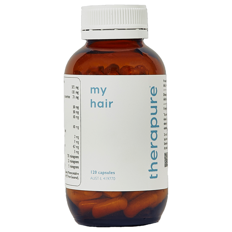 Image of my hair supplement by therapure 120 capsules