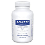 A Supplement container with the name Digestion GB (180 Caps) by Pure Encapsulations.