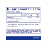 Ingredients: Magnesium (as magnesium glycinate) 120mg.