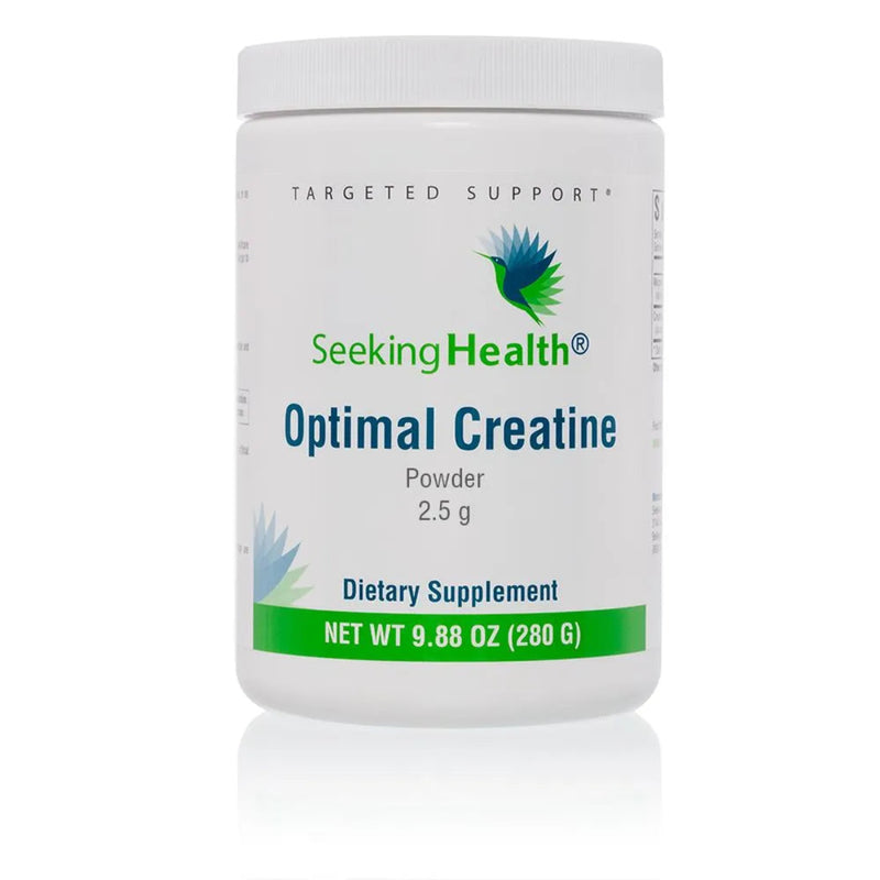 A Supplement container with the name Creatine (Magna Power) by Seeking Health.