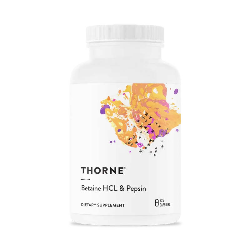 A supplement called Betaine HCL & Pepsin by Thorne