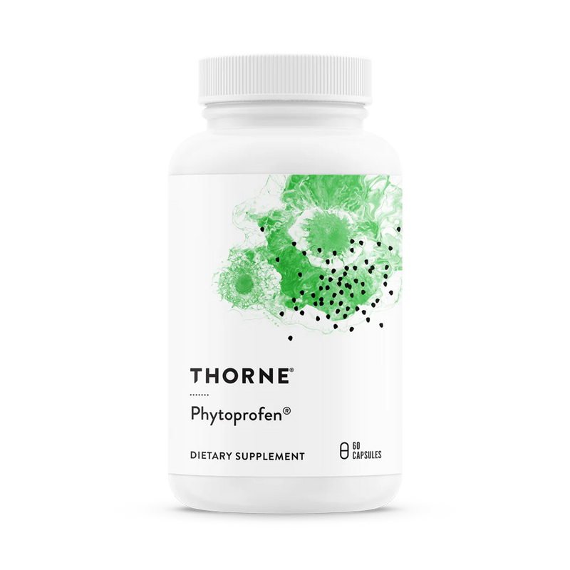 A Supplement container with the Name Phytoprofen by Thorne.