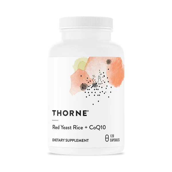 A supplement called Red Yeast Rice + CoQ10 by Thorne.