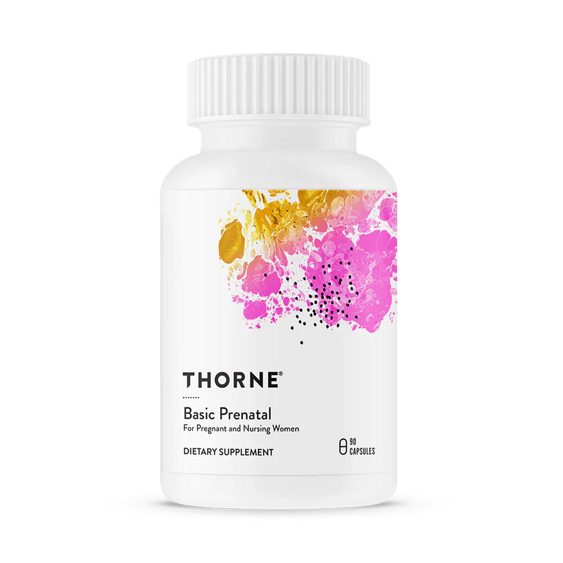 A supplement called Basic Prenatal by Thorne