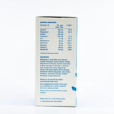 Ingredients: Calcium, Magnesium, Sodium, Potassium, Zinc, Molybdenum,  Chromium, Selenium, Vitamin C, Vitamin B2,