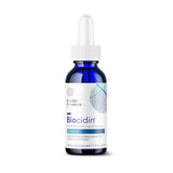 A supplement bottle with the name Biocidin by Biocidin Botanicals