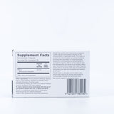 The back of the box listing the ingredients including Mitoquinol mesylate