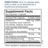 Ingredients: Vitamin C, Calcium, Sodium, Citrus Bioflavonoids.