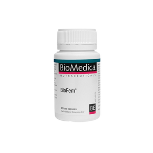 A Supplement container with the name BioFem by BioMedica.