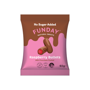 Milk Chocolate Raspberry Bullets