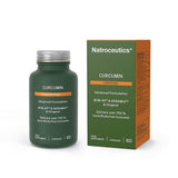 An image of a green bottle that says curcumin complete bcm-95 &whole organic turmeri extract delivers over 700% more bioactive curcumin complete spectrum complementary medicine 60 capsules 