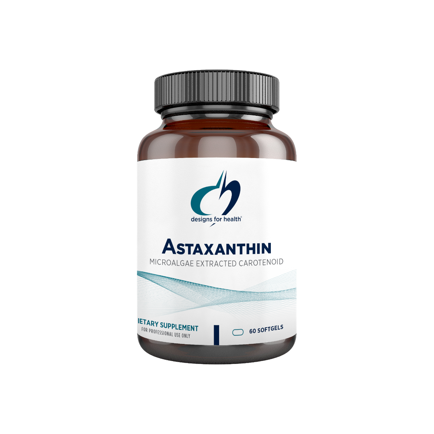 A supplement container of Astaxanthin by Designs for Health - USA