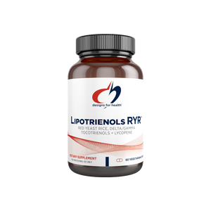 A supplement container of Lipotrienols RYR by Designs for Health - USA