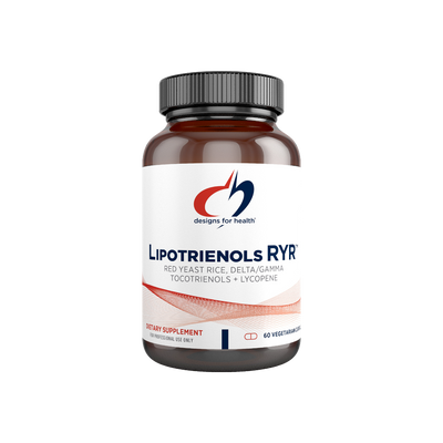 A supplement container of Lipotrienols RYR by Designs for Health - USA