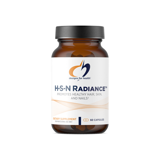 A supplement container of H-S-N Radiance™ by Designs for Health - USA