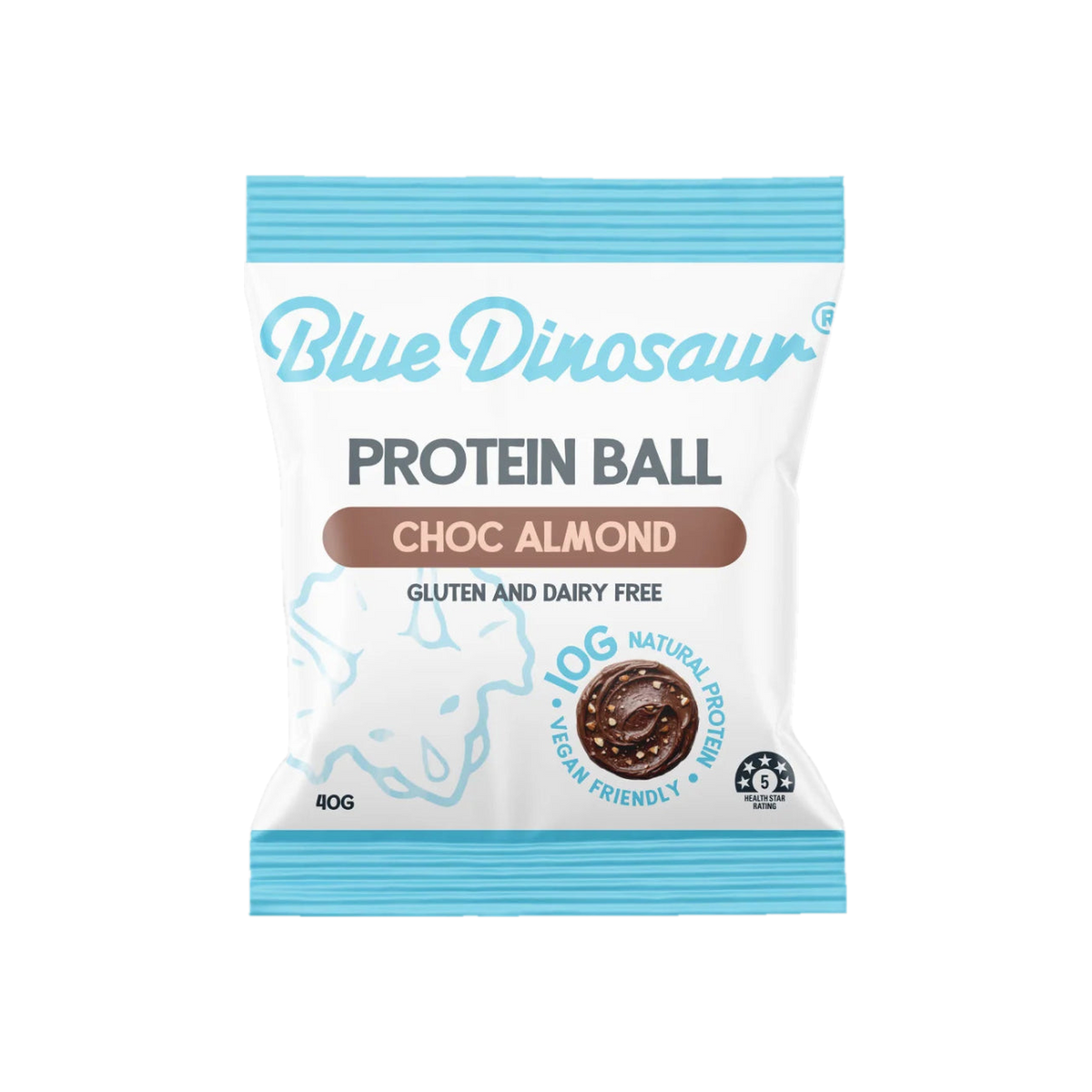 A Supplement packet of 12 Balls (Choc Almond) by Blue Dinosaur