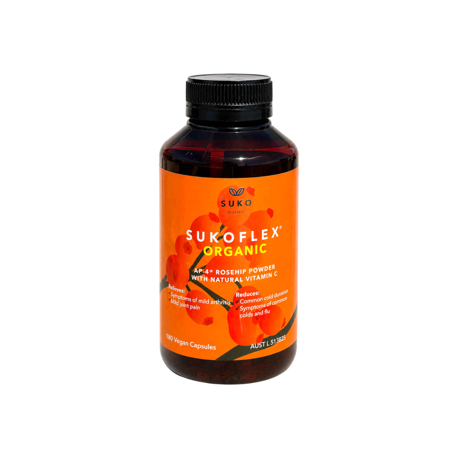 A supplement container of SUKOFlex 180 caps by Suko Nordic (Retail)