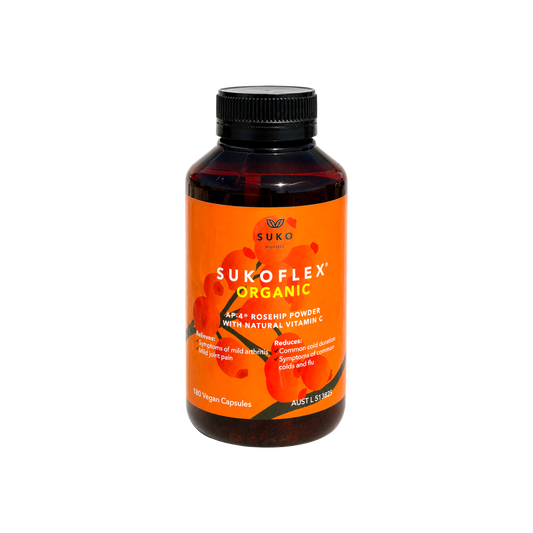 A supplement container of SUKOFlex 180 caps by Suko Nordic (Retail)