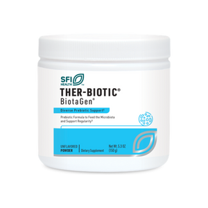 A supplement container of BiotaGen® Powder by SFI Health