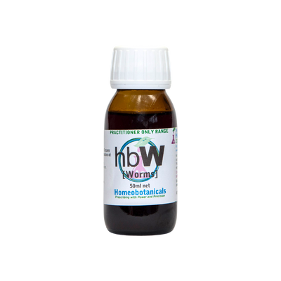A supplement container of hbW (Worms) 50ml by Homeobotanicals