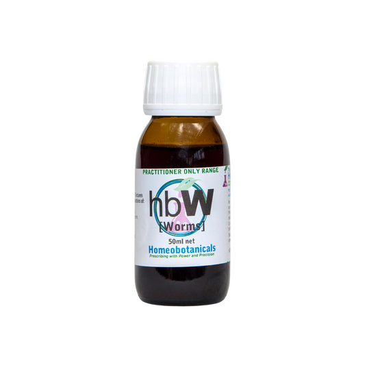 A supplement container of hbW (Worms) 50ml by Homeobotanicals