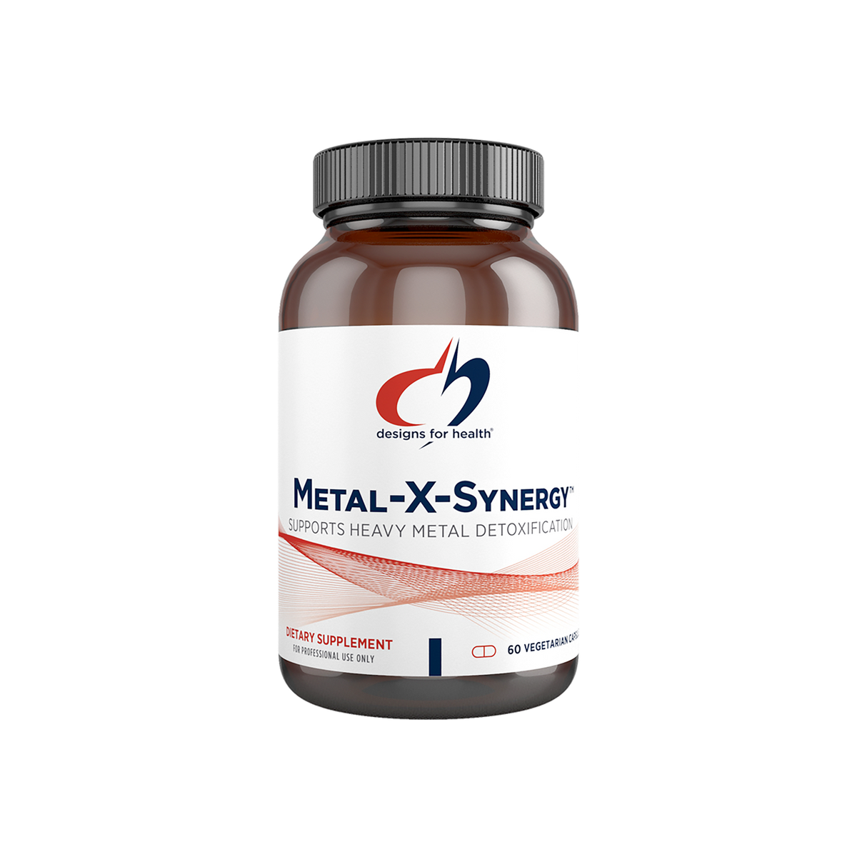 A supplement container of Metal-X-Synergy™ by Designs for Health - USA