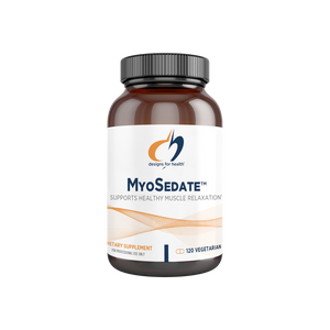 A supplement container of MyoSedate by Designs for Health - USA