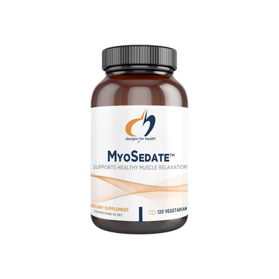 A supplement container of MyoSedate by Designs for Health - USA