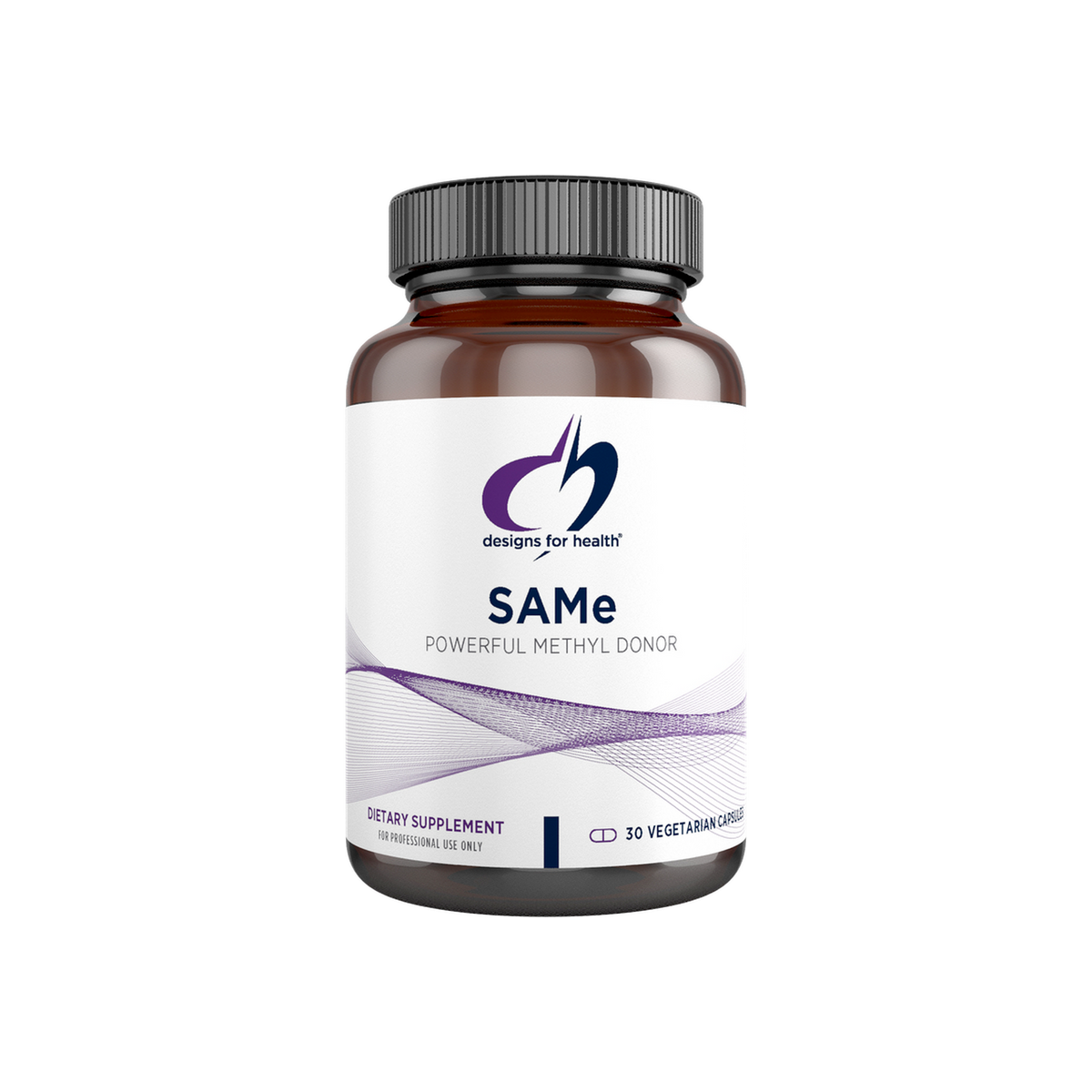 A supplement container of SAMe by Designs for Health - USA