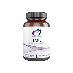 A supplement container of SAMe by Designs for Health - USA