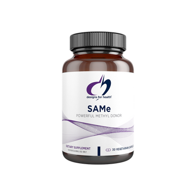 A supplement container of SAMe by Designs for Health - USA