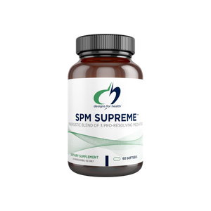 A supplement container of SPM Supreme™ by Designs for Health - USA