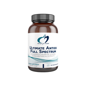 A supplement container of Ultimate Antiox Full Spectrum by Designs for Health - USA