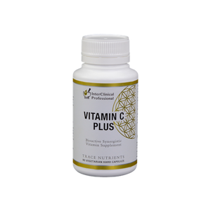 A supplement container of Vitamin C Plus by Interclinical Laboratories