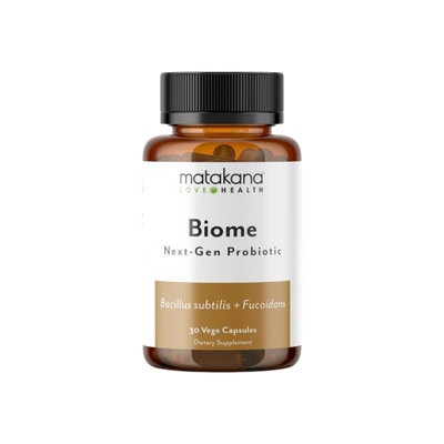 A supplement container of Biome by Matakana Superfoods