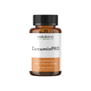 A supplement container of Curcumin PRO by Matakana Superfoods