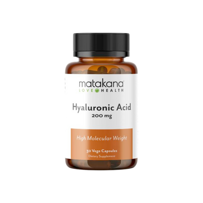 A supplement container of Hyaluronic Acid by Matakana Superfoods