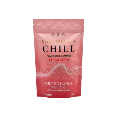 A Supplement bag with the name Chill Strawberry by Purus