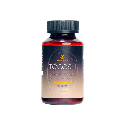 A supplement container of Tocosh by Seleno Health (Retail)