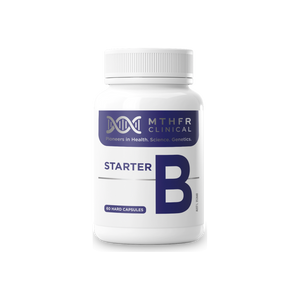 A supplement container of MTHFR (RN Labs) Starter B Caps by MTHFR Support