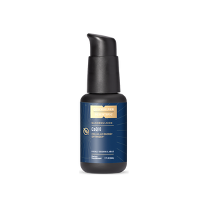 A supplement container of CoQ10 Nanoemulsified (30mg) - liposomal by Quicksilver