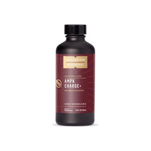 A supplement container of AMPK Charge+ by Quicksilver
