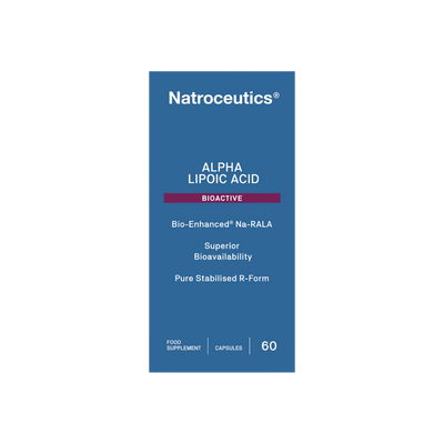 A supplement container of Alpha Lipoic Acid by Natroceutics