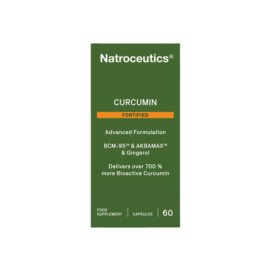 A supplement container of Curcumin Fortified by Natroceutics