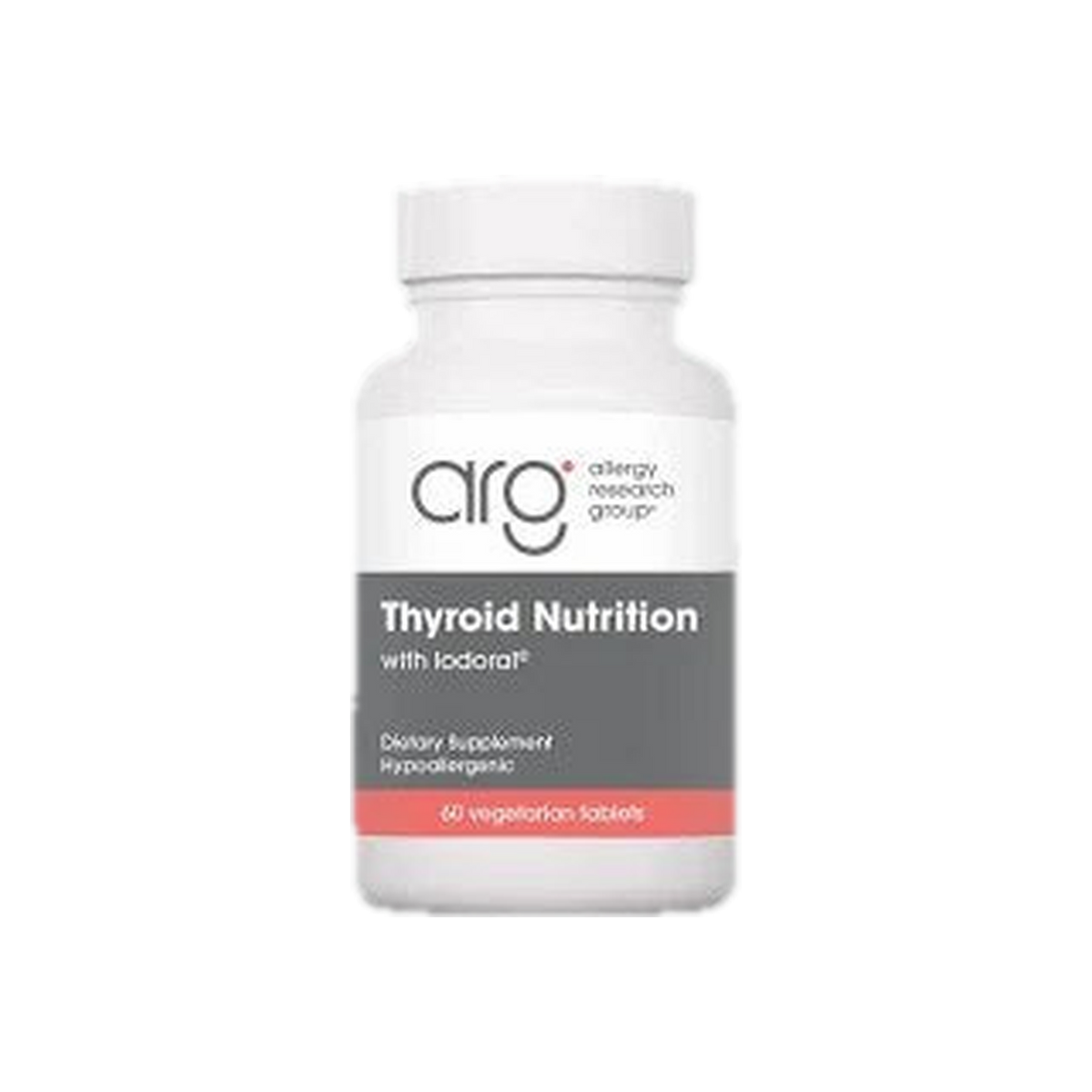 A supplement container of Iodoral by Allergy Research Group