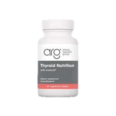 A supplement container of Iodoral by Allergy Research Group