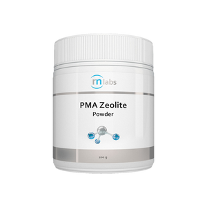 A supplement container of PMA Zeolite Powder 200g by RN Labs