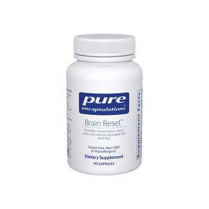 A supplement container of Brain Reset 60c by Pure Encapsulations