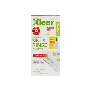 A supplement container of Sinus Rinse Bottle with Solution (6 packets) by Xlear