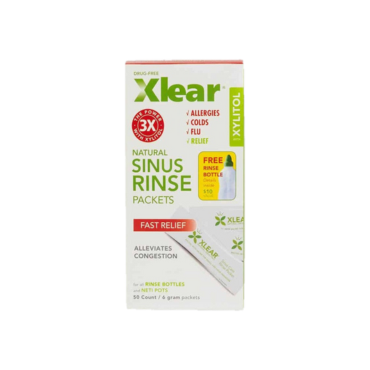 A supplement container of Sinus Rinse Bottle with Solution (6 packets) by Xlear